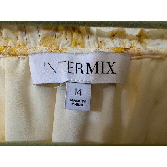 Intermix Floral Blouse Size 14 | Ruffle V-Neck Boho Romantic Top - Picture 5 of 6